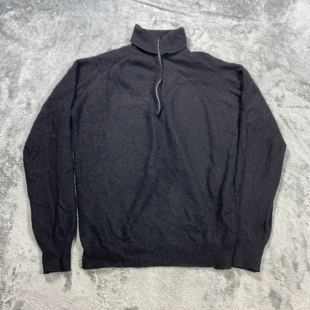 Vintage Pringle of Scotland Cashmere Sweater Women S Turtleneck Black Scotland